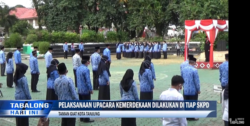 Bappeda bersama Setda dan BPPRD laksanakan Upacara HUT RI Ke - 75 di Tengah Pandemi Covid - 19