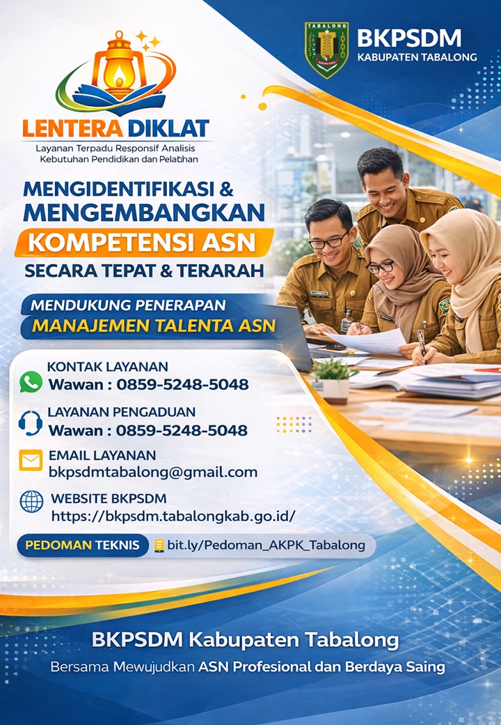 PEDOMAN TEKNIS IDENTIFIKASI KEBUTUHAN PROGRAM PENGEMBANGAN KOMPETENSI ASN MELALUI LENTERA DIKLAT