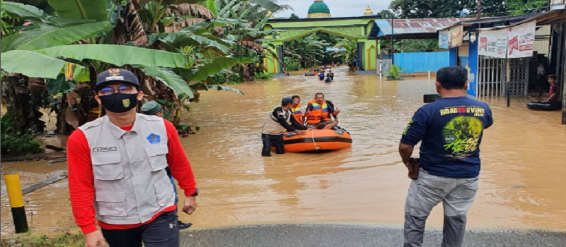 Bencana Banjir Yang Melanda Desa Marindi dan Desa Wirang Kecamatan Haruai
