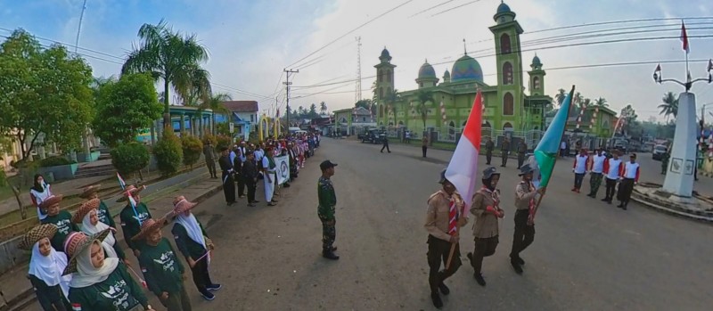 Kegiatan Napak Tilas Kecamatan Haruai Tahun 2023