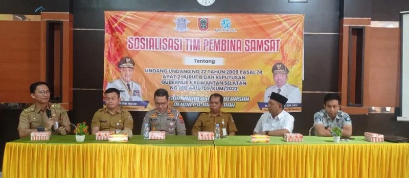 Sosialisasi Tim Pembina Samsat di Kecamatan Haruai