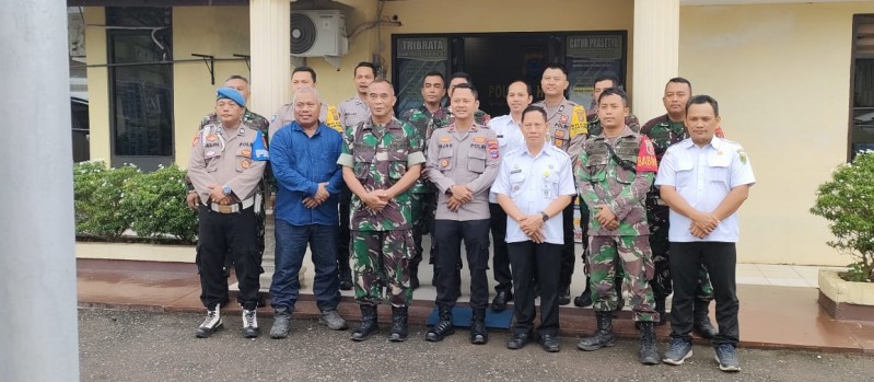 Syukuran Peringatan Hari Jadi Bhayangkara Ke-78 di Polsek Haruai