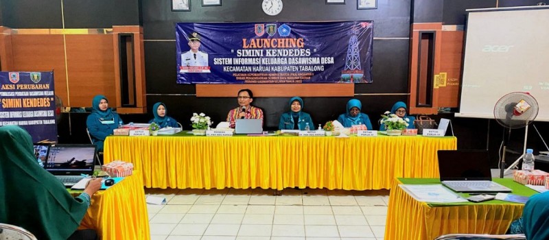 Permudah Pendataan Keluarga Dasawisma, Camat Haruai Tabalong Luncurkan Simini Kendedes