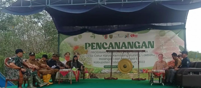 Pencanangan Program Kampung Holtikultura di Kecamatan Haruai