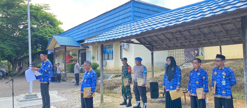 Upacara Harkitnas ke-115 dan Peringatan HUT ke-74 Proklamasi pemerintah Gubernur ALRI DIVISI IV Pertahanan Kalimantan