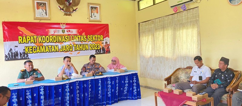Rapat Koordinasi Lintas Sektor tingkat Kecamatan Jaro
