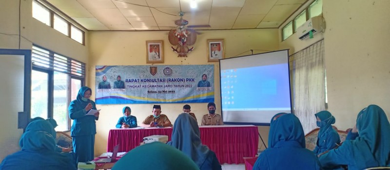 Rakon TP PKK Kecamatan Se Kecamatan Jaro Bahas Program Kerja