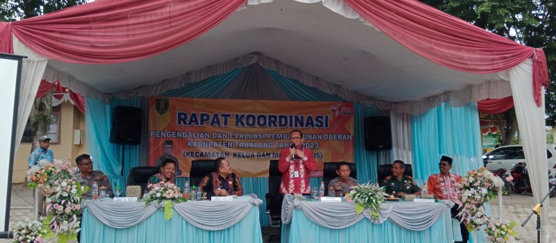 Rapat Koordinasi Pengendalian dan Evaluasi Pembangunan Daerah Kabupaten Tabalong Tahun 2023 (Kecamatan Kelua dan Muara Harus)