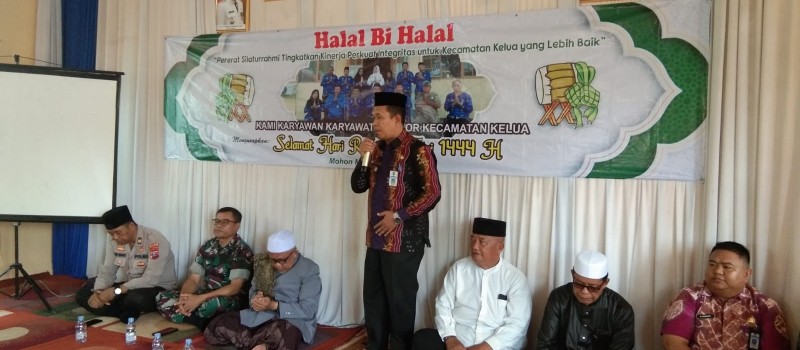 Silaturahmi dan Halal Bihalal Sekaligus Rapat Lintas Sektor Bidang Kesehatan Tingkat Kecamatan Kelua