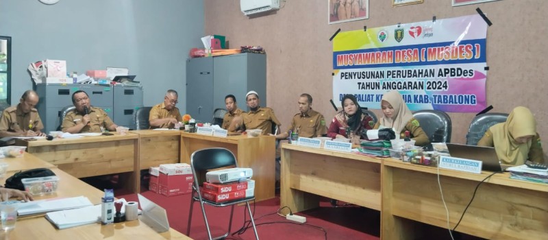 Penyusunan APBDes Perubahan Tahun Anggaran 2024 Desa Paliat