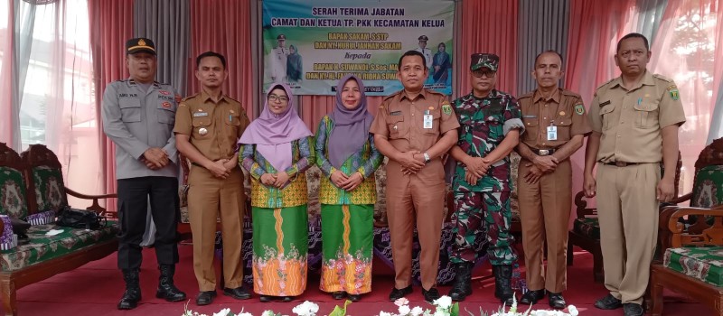 Serah Terima Jabatan Camat dan Ketua TP. PKK Kecamatan, Sekretaris Kecamatan dan Kasubag Perencanaan dan Keuangan