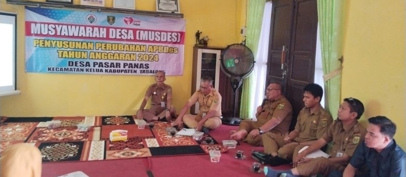 Penyusunan APBDes Perubahan Tahun Anggaran 2024 Desa Pasar Panas