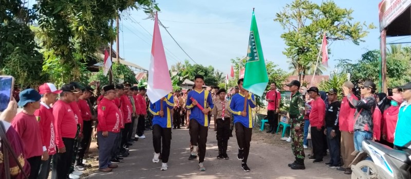 Napak Tilas dalam rangka Peringatan HUT Kemerdekaan Republik Indonesia Ke 79 Tahun 2024 Tingkat Kecamatan Kelua