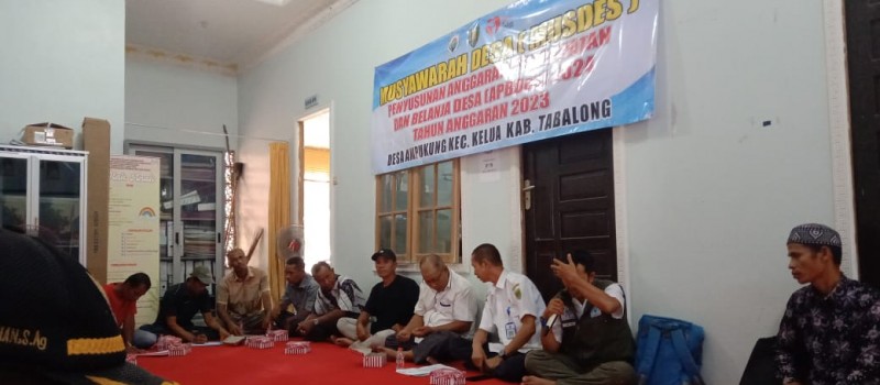 Musyawarah Desa Penyusunan APBDes Ampukung Tahun Anggaran 2024