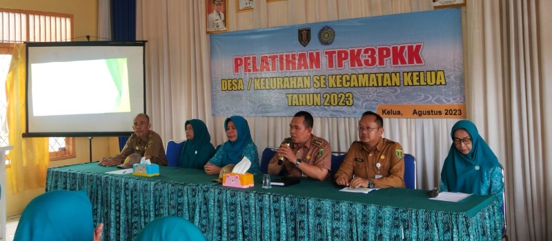 Pelatihan TPK3PKK Desa/Kelurahan Se Kecamatan Kelua Tahun 2023