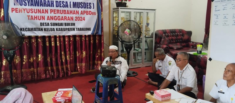 Penyusunan APBDes Perubahan Tahun Anggaran 2024 Desa Sungai Buluh