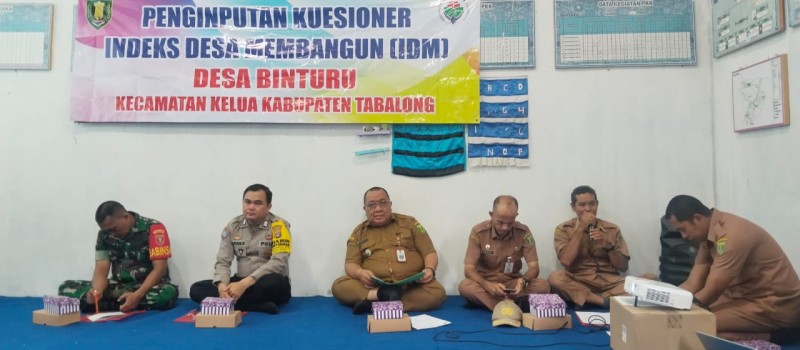 Penginputan Kuesioner Indeks Desa Membangun (IDM) Desa Binturu
