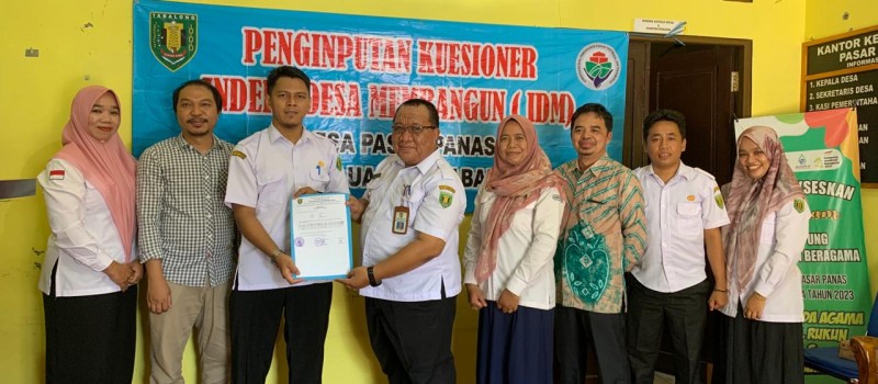 Penginputan Kuesioner Indeks Desa Membangun (IDM) Desa Pasar Panas