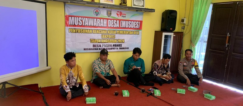 Musyawarah Desa Penyusunan Rencana Kerja Pemerintah Desa Tahun Anggaran 2024 (Desa Pasar Panas)