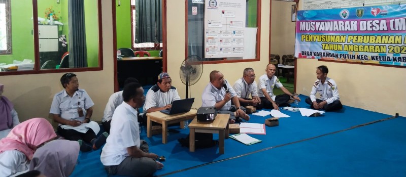 Penyusunan APBDes Perubahan Tahun Anggaran 2024 Desa Karangan Putih