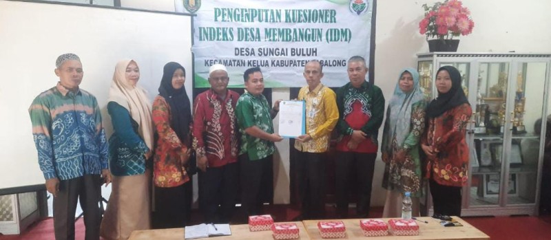 Penginputan Kuesioner Indeks Desa Membangun (IDM) Desa Sungai Buluh