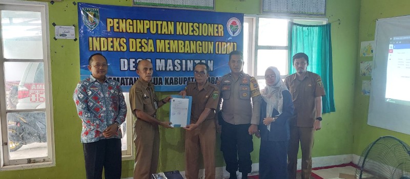 Penginputan Kuesioner Indeks Desa Membangun (IDM) Desa Masintan