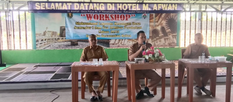 Workshop Sinkronisasi Laporan Keuangan Desa Semester I dan Pra APBDesa Perubahan Tahun 2023