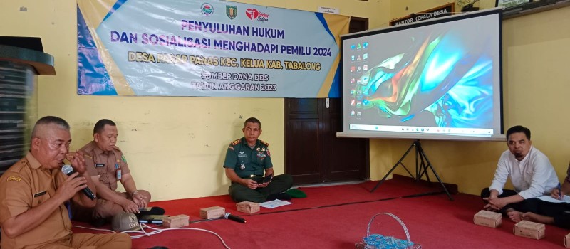 Penyuluhan Hukum dan Sosialisasi Menghadapi Pemilu Tahun 2024 di Desa Pasar Panas