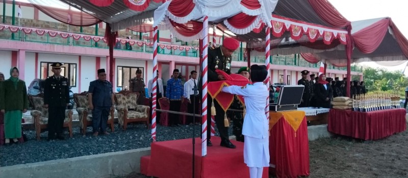 Upacara Penurunan Bendera Negara Sang Merah Putih Memperingati HUT Kemerdekaan Republik Indonesia Ke 79 Tahun 2024
