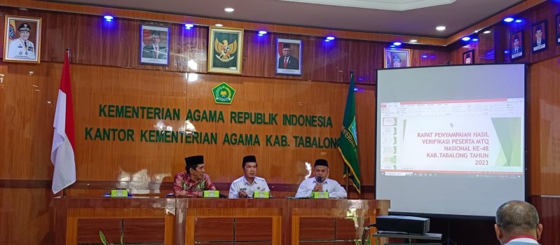 Pertemuan Konfirmasi Hasil Verifikasi Data Peserta MTQ