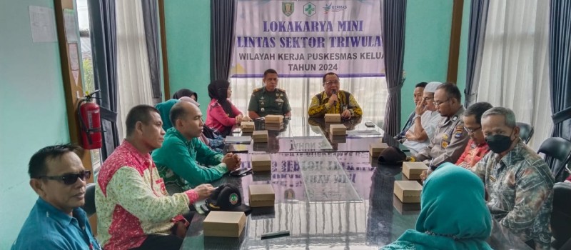 Lokakarya Mini Lintas Sektor Triwulan III Wilayah Kerja Puskesmas Kelua Tahun 2024