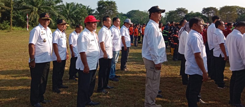 Mengikuti Apel Siaga Karhutla