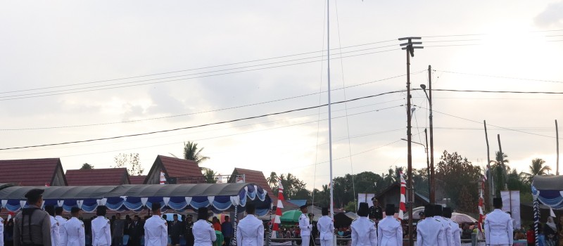 Upacara Penurunan Bendera Sore 17 Agustus 2024