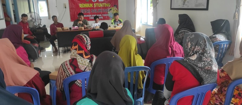 Rembuk stunting di Desa Salikung, Jumat 7 Juni 2024