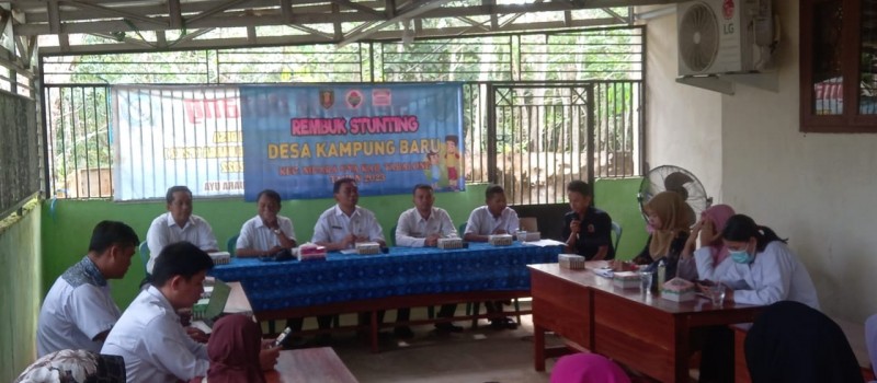 Rembuk Stunting di Desa kampung Baru
