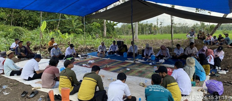 Sosialisasi Tanam Bawang Merah Poktan Berkat Usaha Desa Kampung Baru Kecamatan Muara Uya
