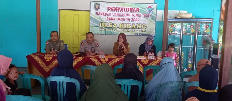 Penyaluran Dana BLT Desa Ribang