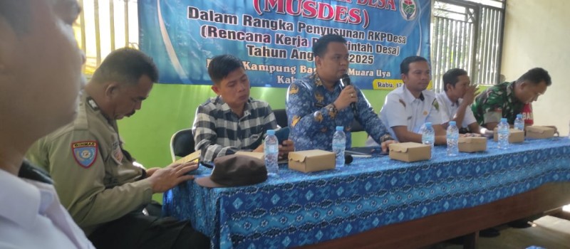 Musdes RKP Desa Kampung Baru, 17 Juli 2024