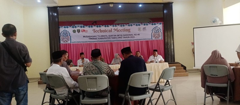 Menghadiri Teknikal meeting MTQ
