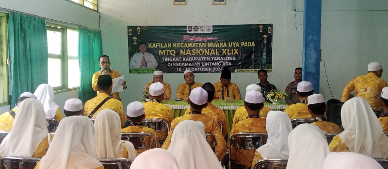 Pelepasan Kafilah Kecamatan Muara Uya Pada MTQ Nasional XLIX