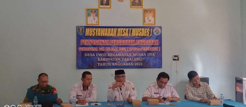 Musyawarah Desa, Penyusunan Perubahan Anggaran Pendapatan dan Belanja
