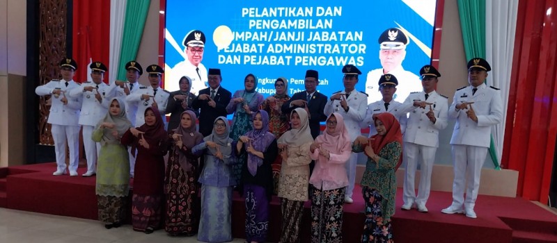 Pelantikan dan Pengambilan Sumpah/Janji Jabatan Penjabat Administrator Dan Penjabat Pengawas Di Lingkungan Pemerintah Kabupaten Tabalong Tanggal 02 Meret 2023