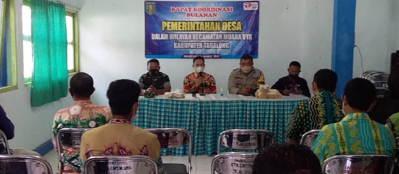 RAPAT KOORDINASI BULANAN KECAMATAN MUARA UYA