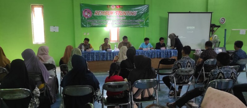 Rembuk stunting di Desa Mangkupum, senin 10 Juni 2024