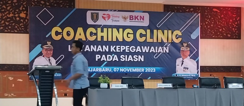 Menghadiri Coaching Clinic Layanan Kepegawaian Pada SIASN.