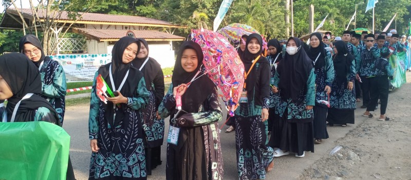 Acara Pawai MTQ Ke-48 Kab.Tabalong di Kecamatan Murung Pudak