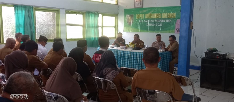 Rapat Koordinasi Bulanan, Kecamatan Muara Uya Tahun 2023