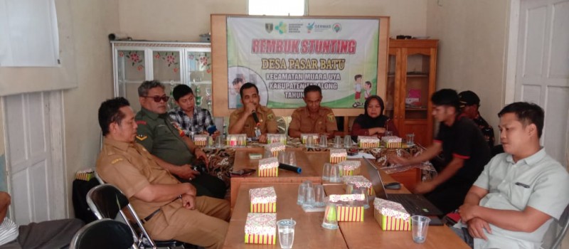 Rembuk stunting di Desa Pasar Batu