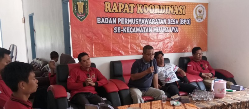 Rapat Koordinasi Badan Permusyawaratan Desa ( BPD ) se Kecamatan Muara Uya di Desa Salikung