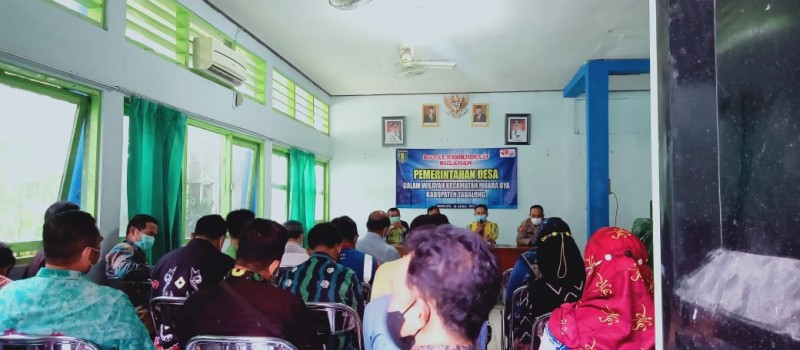 RAPAT KOORDINASI PEMERINTAHAN KECAMATAN DAN DESA SEKECAMATAN MUARA UYA
